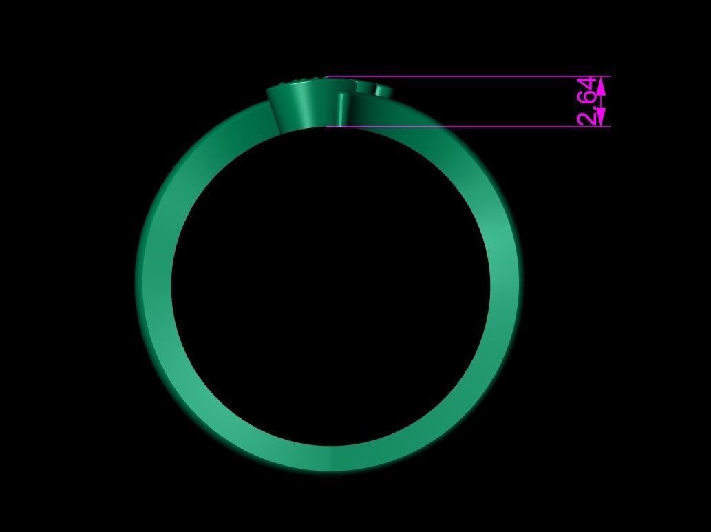 Engagement Ring Free 3D print model_19