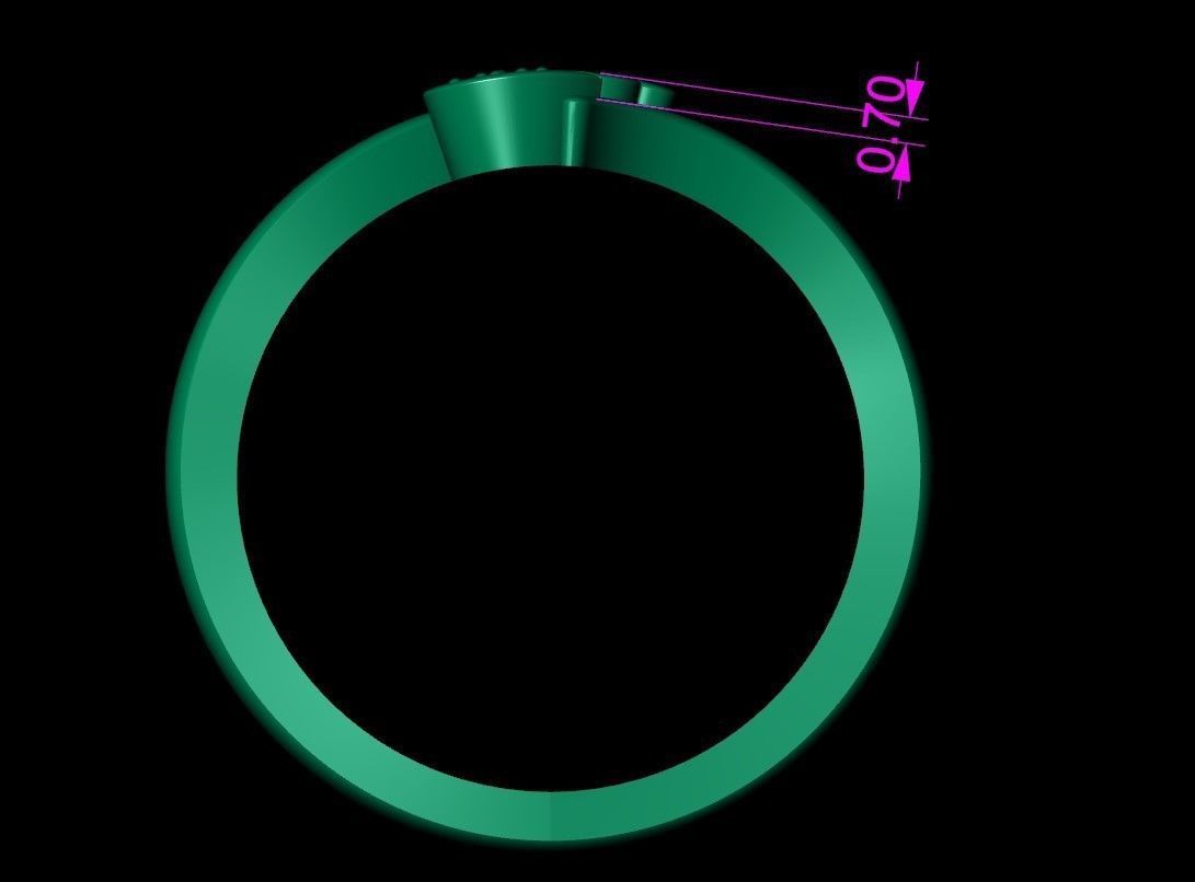 Engagement Ring Free 3D print model_21