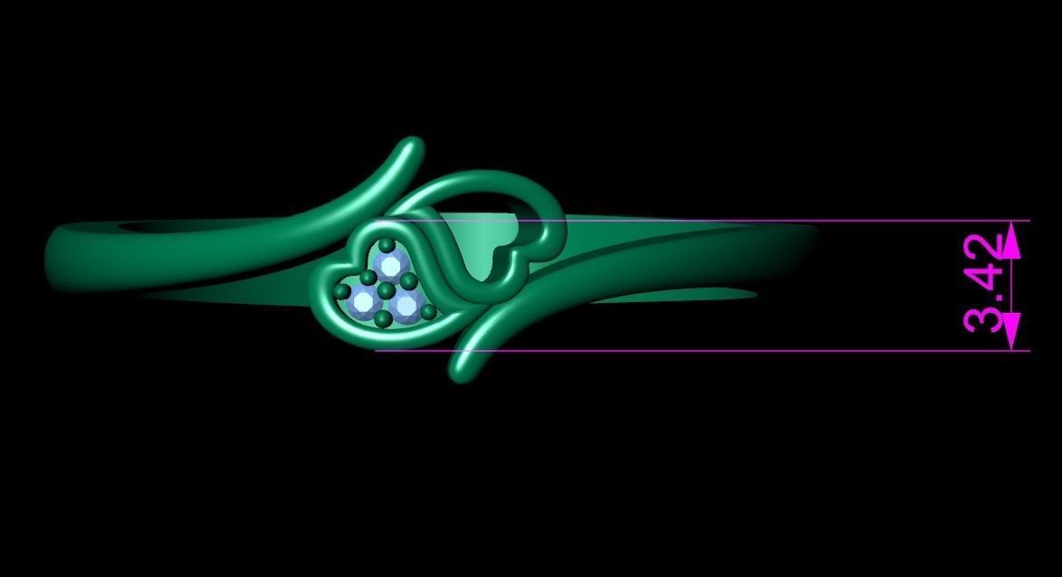 Engagement Ring Free 3D print model_13