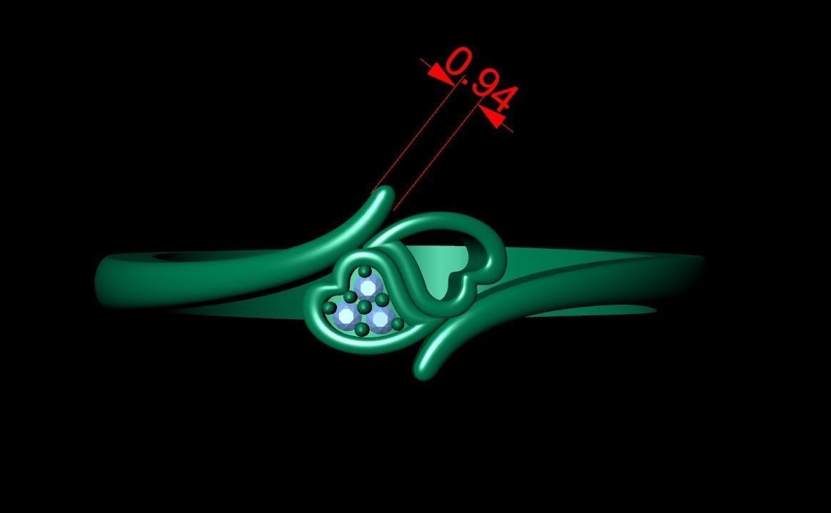 Engagement Ring Free 3D print model_14