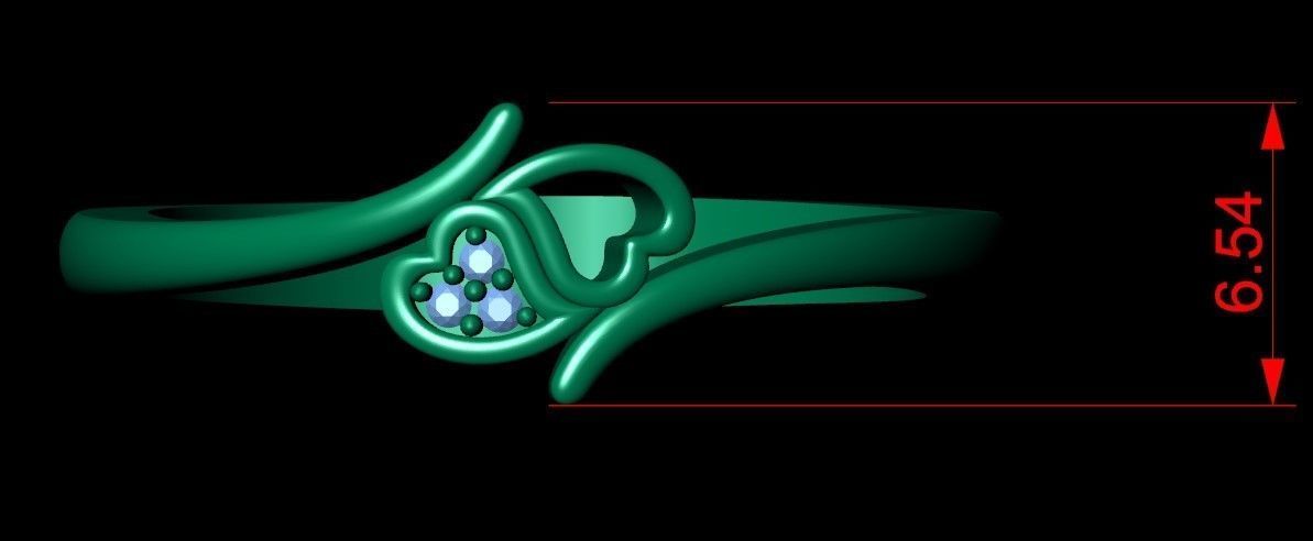 Engagement Ring Free 3D print model_11