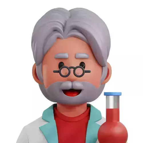 Pathologist Avatar 3D Icon