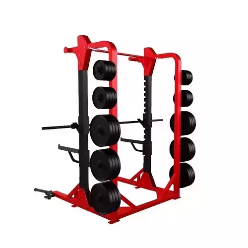 HAMMER STRENGTH HD ELITE HALF RACK 3D model