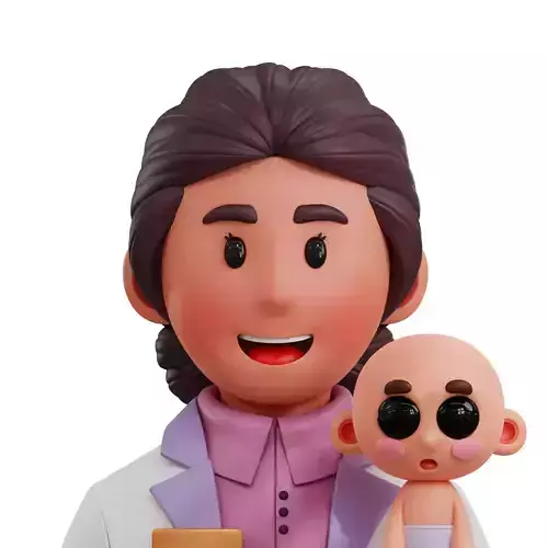 Pediatrician Avatar 3D Icon