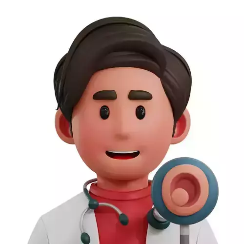 Otolaryngologist Avatar 3D Icon