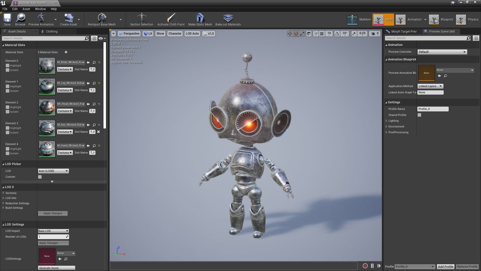 Wicked Robot Low-poly 3D model_8