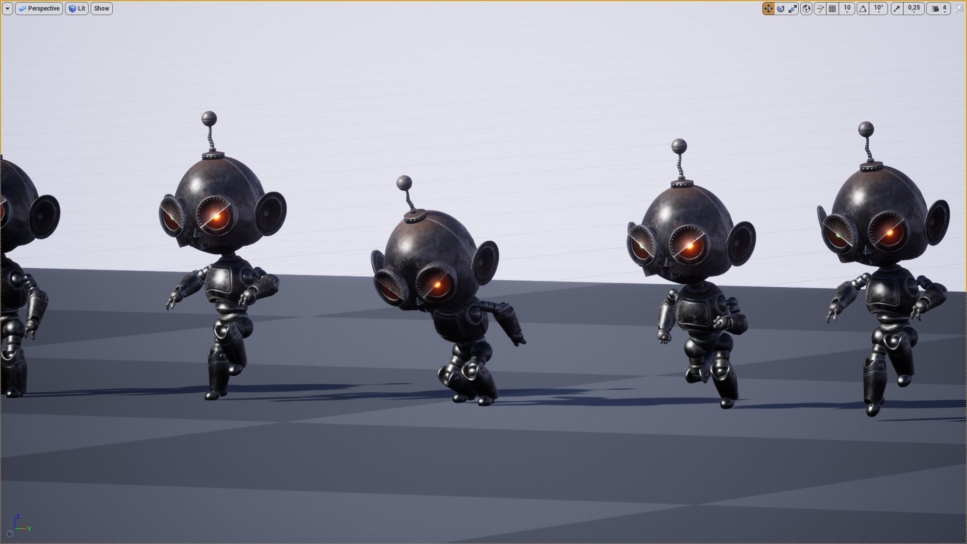 Wicked Robot Low-poly 3D model_10