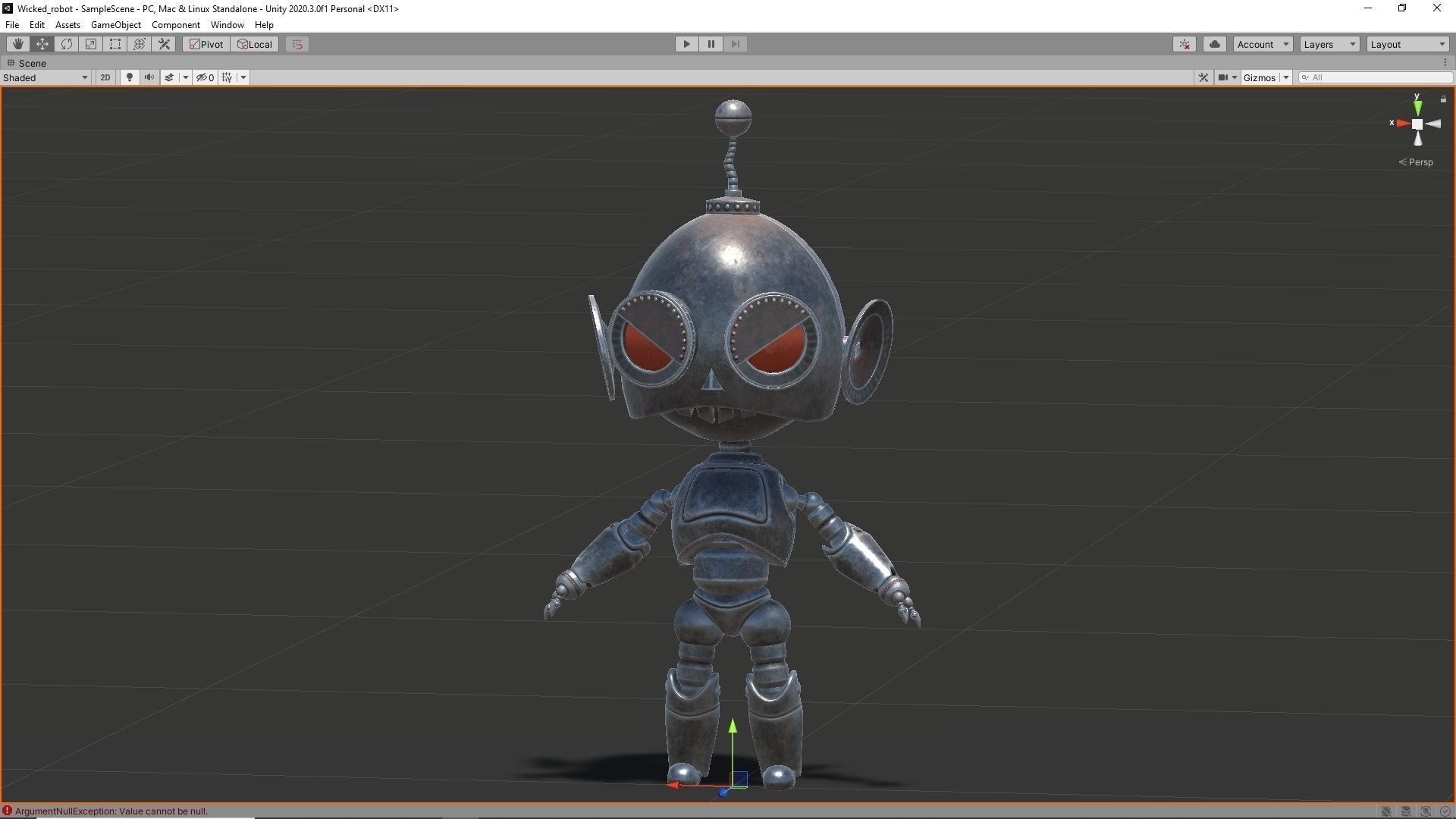 Wicked Robot Low-poly 3D model_17