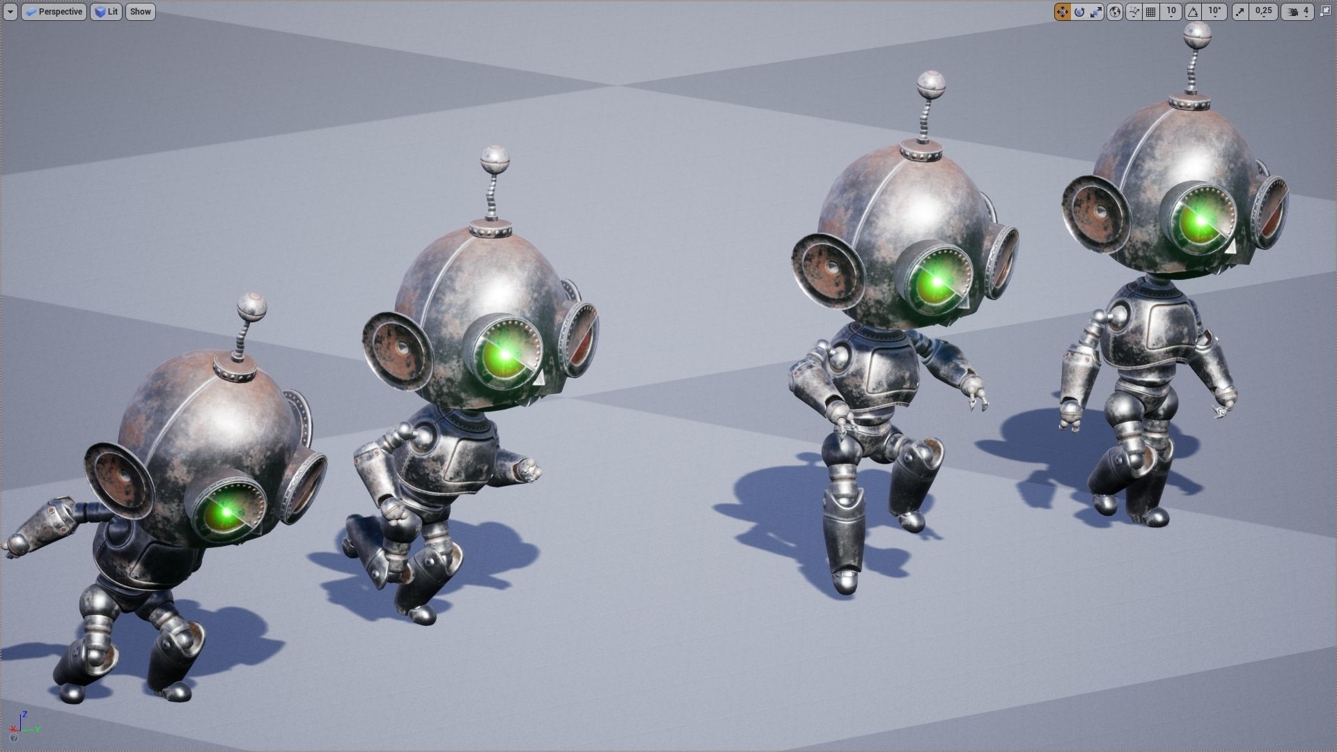 Wicked Robot Low-poly 3D model_11