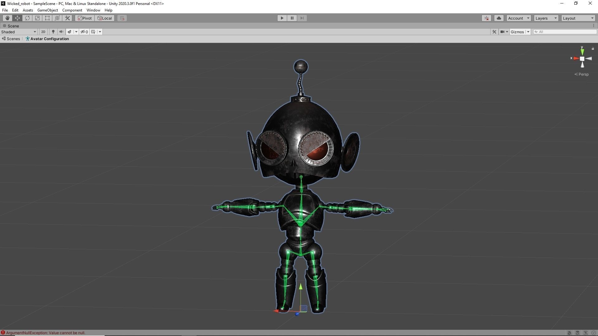 Wicked Robot Low-poly 3D model_16