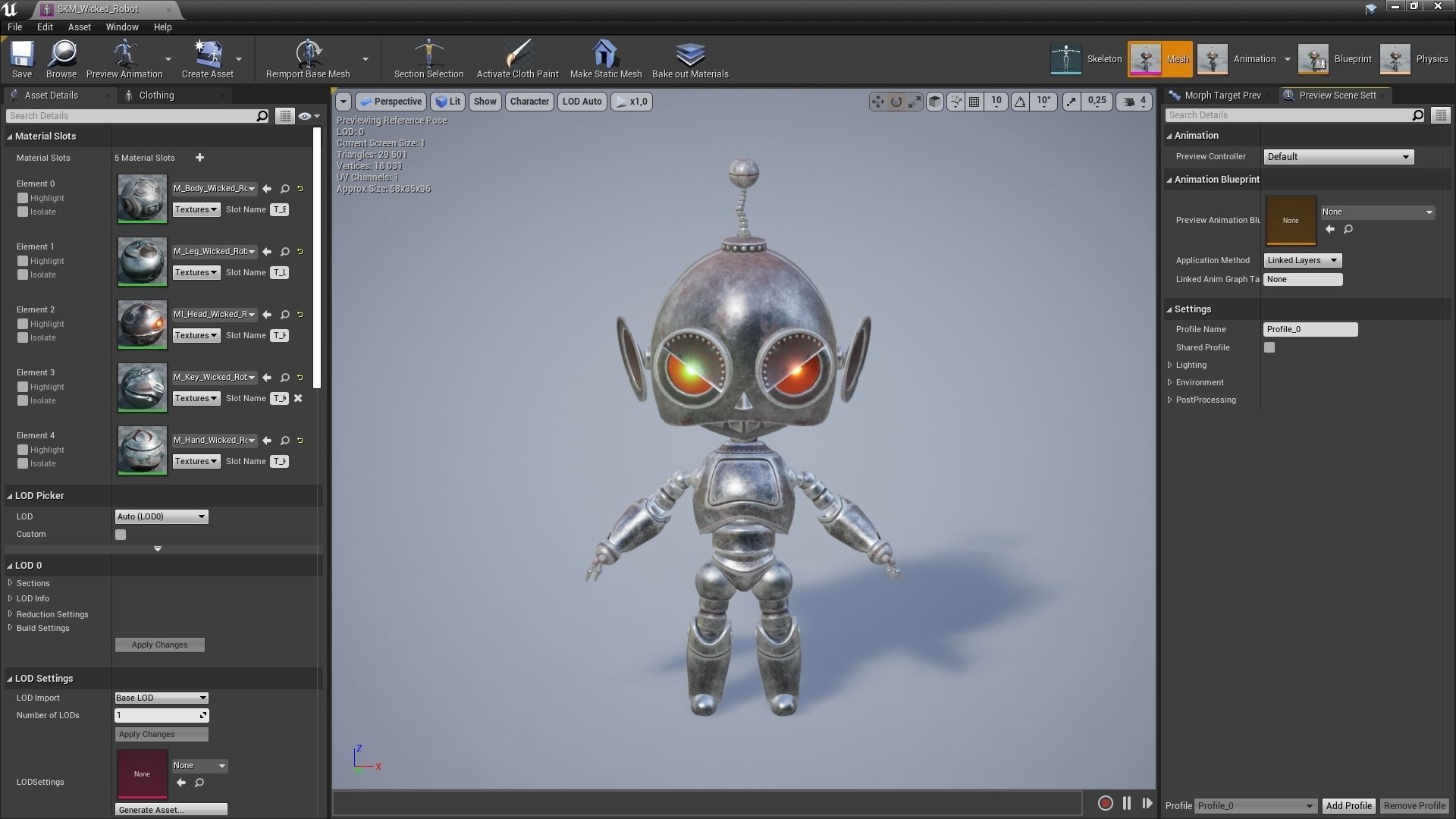 Wicked Robot Low-poly 3D model_4