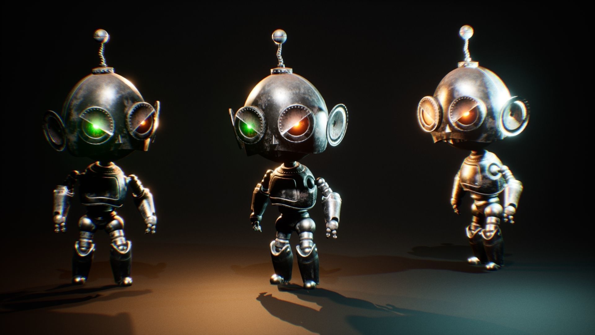 Wicked Robot Low-poly 3D model_2