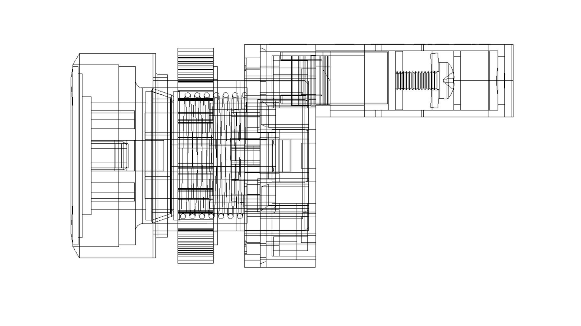 push button switch on 3D model_7