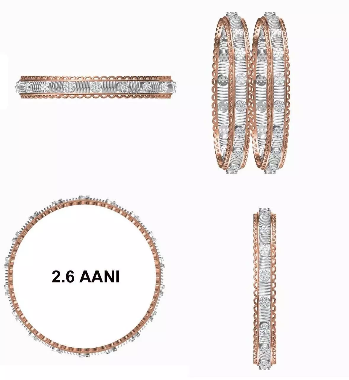 Bangle Bracelet STL JCD Details 3D print model_0