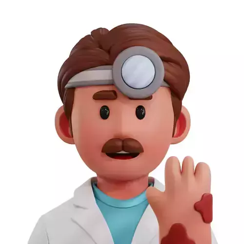 Dermatologist Avatar 3D Icon