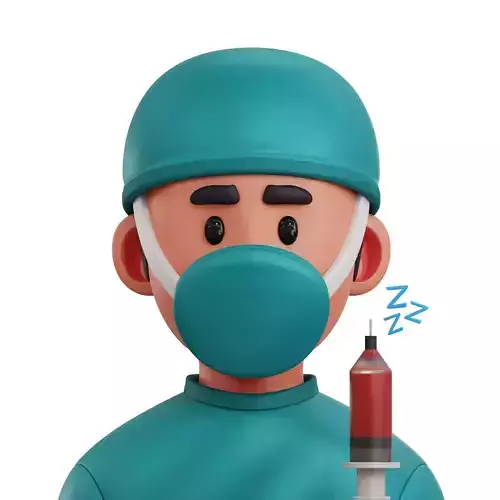 Anesthesiologist Avatar 3D Icon