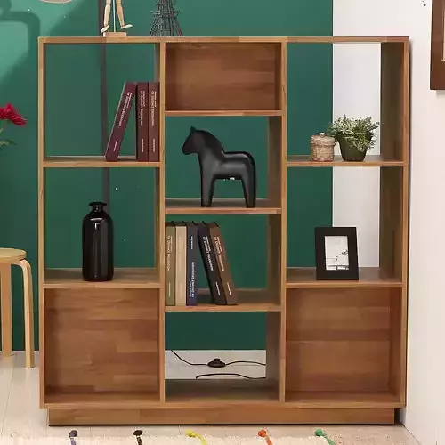 Front Open Partition Bookshelf