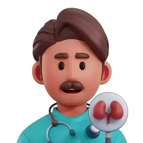 Nephrologist Avatar 3D Icon