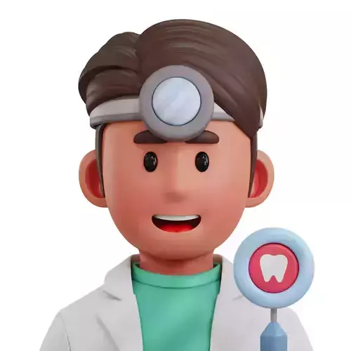 Dentist Avatar 3D Icon