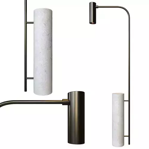 MAESTRO TRAVERTINE FLOOR LAMP