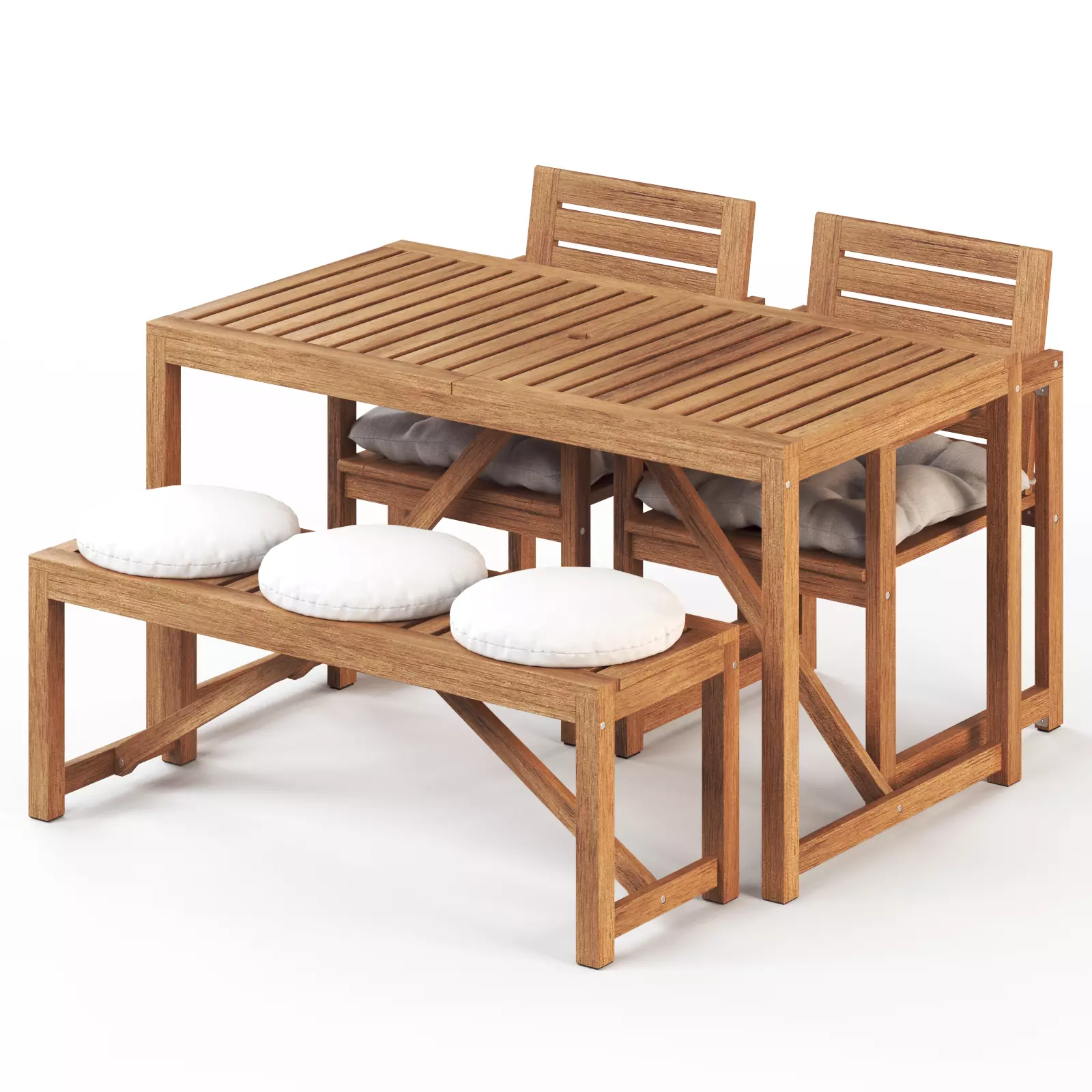 NAMMARO Table 2 chairs and bench IKEA 3D model