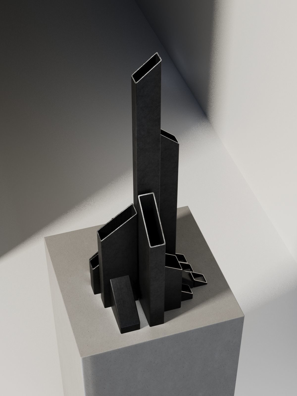 City of Angles 3 Sculpture 3D model_1