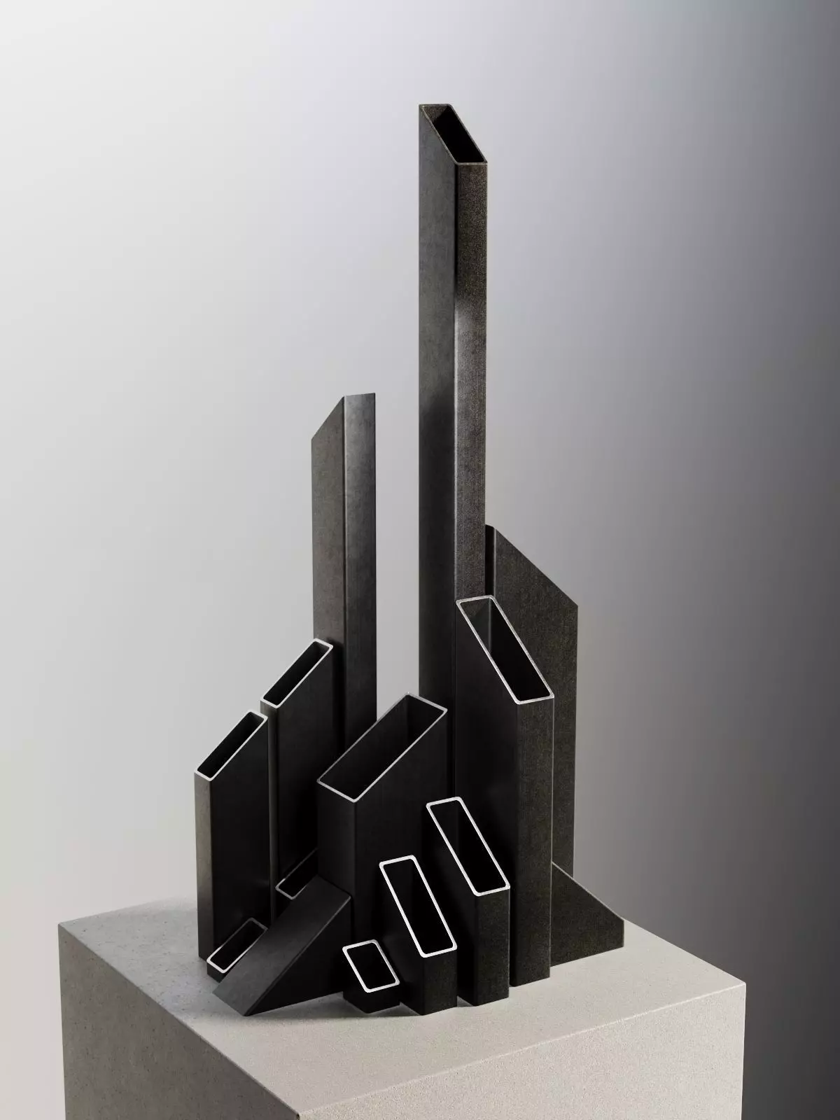 City of Angles 3 Sculpture 3D model_0