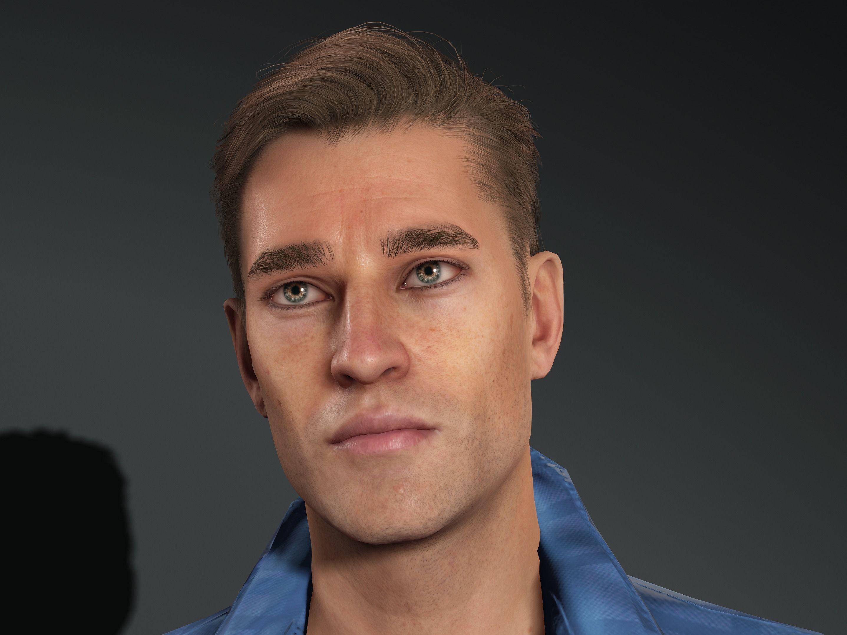 Simon-Male Character Low-poly 3D model_8