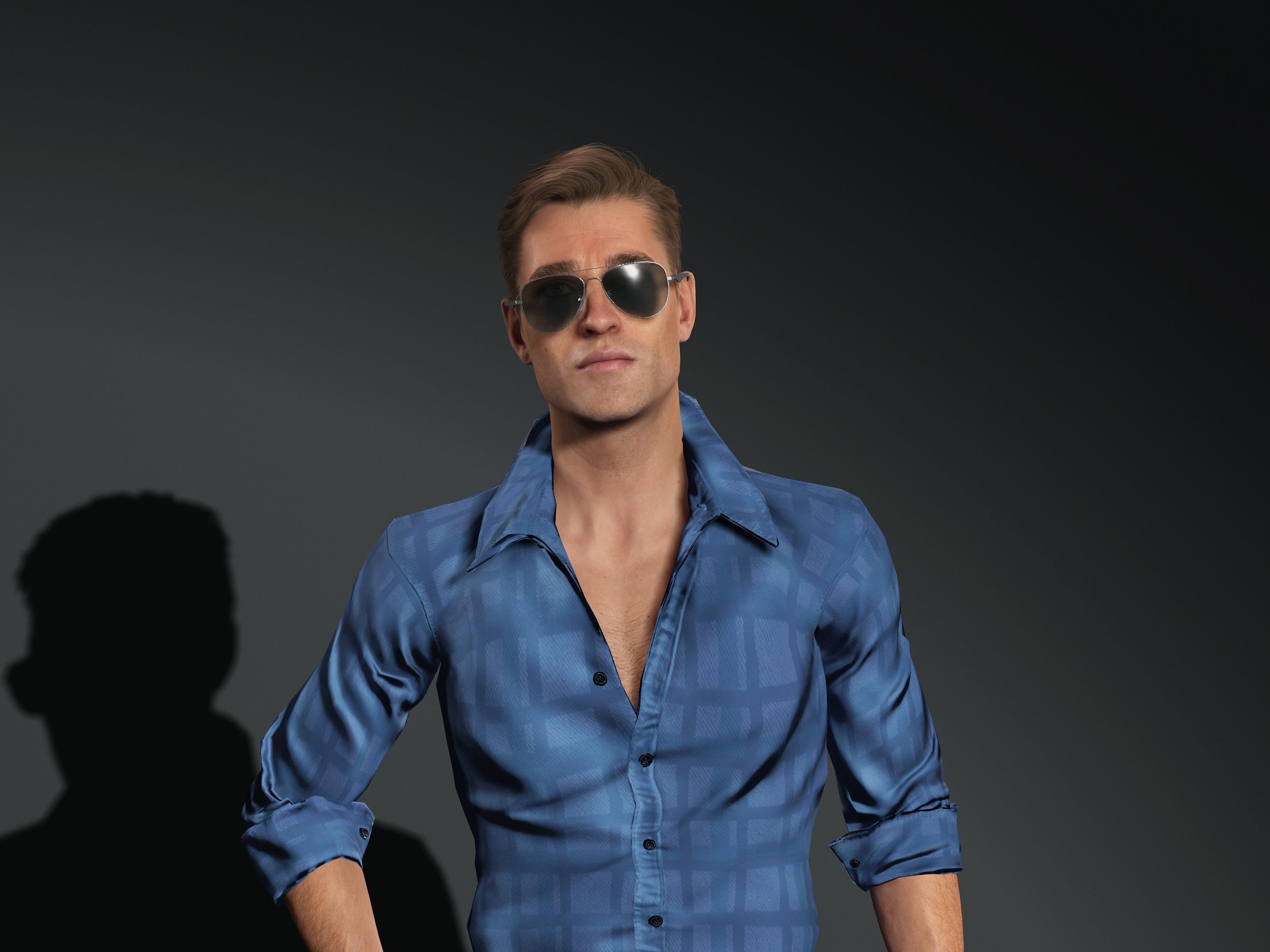 Simon-Male Character Low-poly 3D model_9