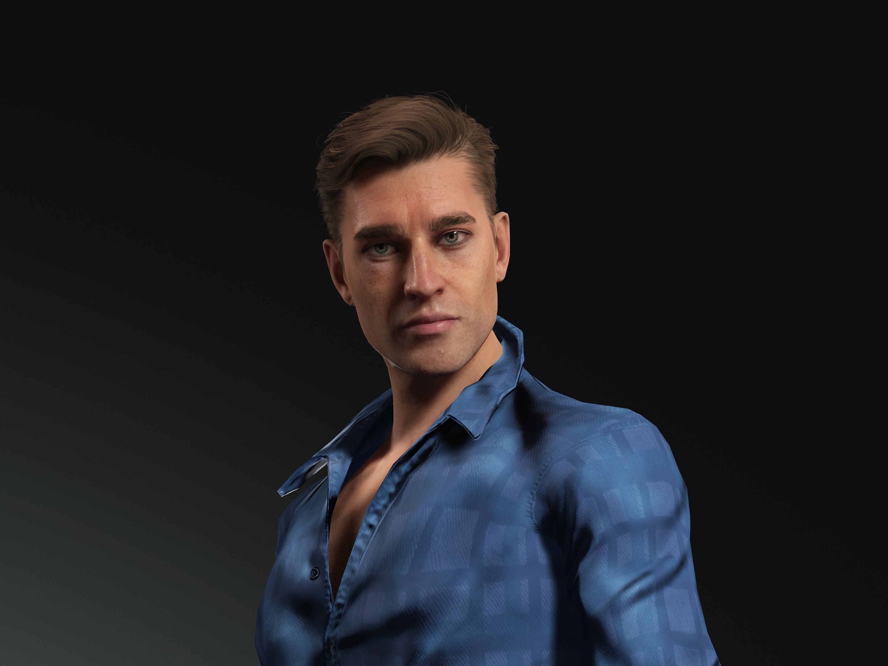 Simon-Male Character Low-poly 3D model_2