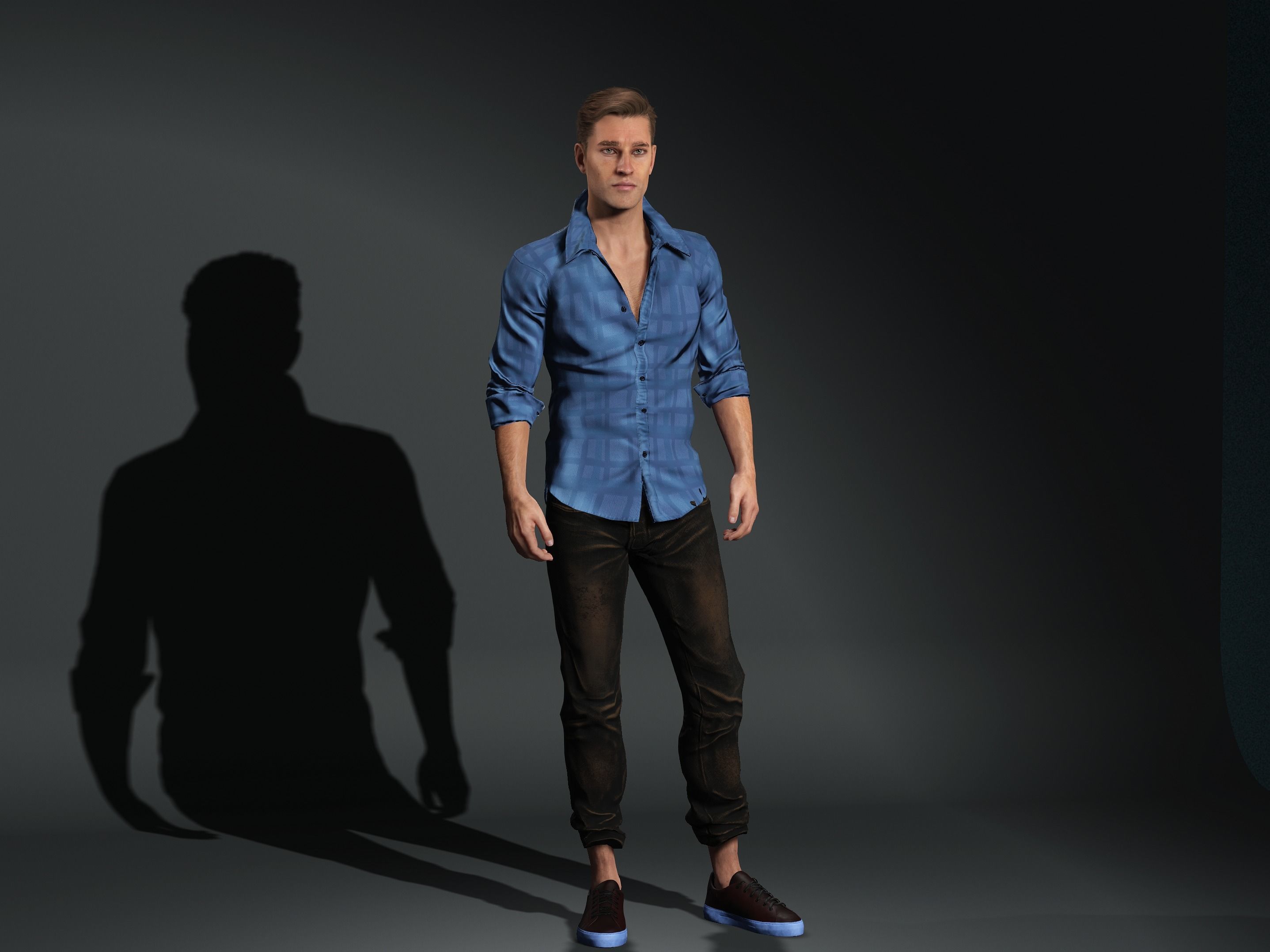 Simon-Male Character Low-poly 3D model_7