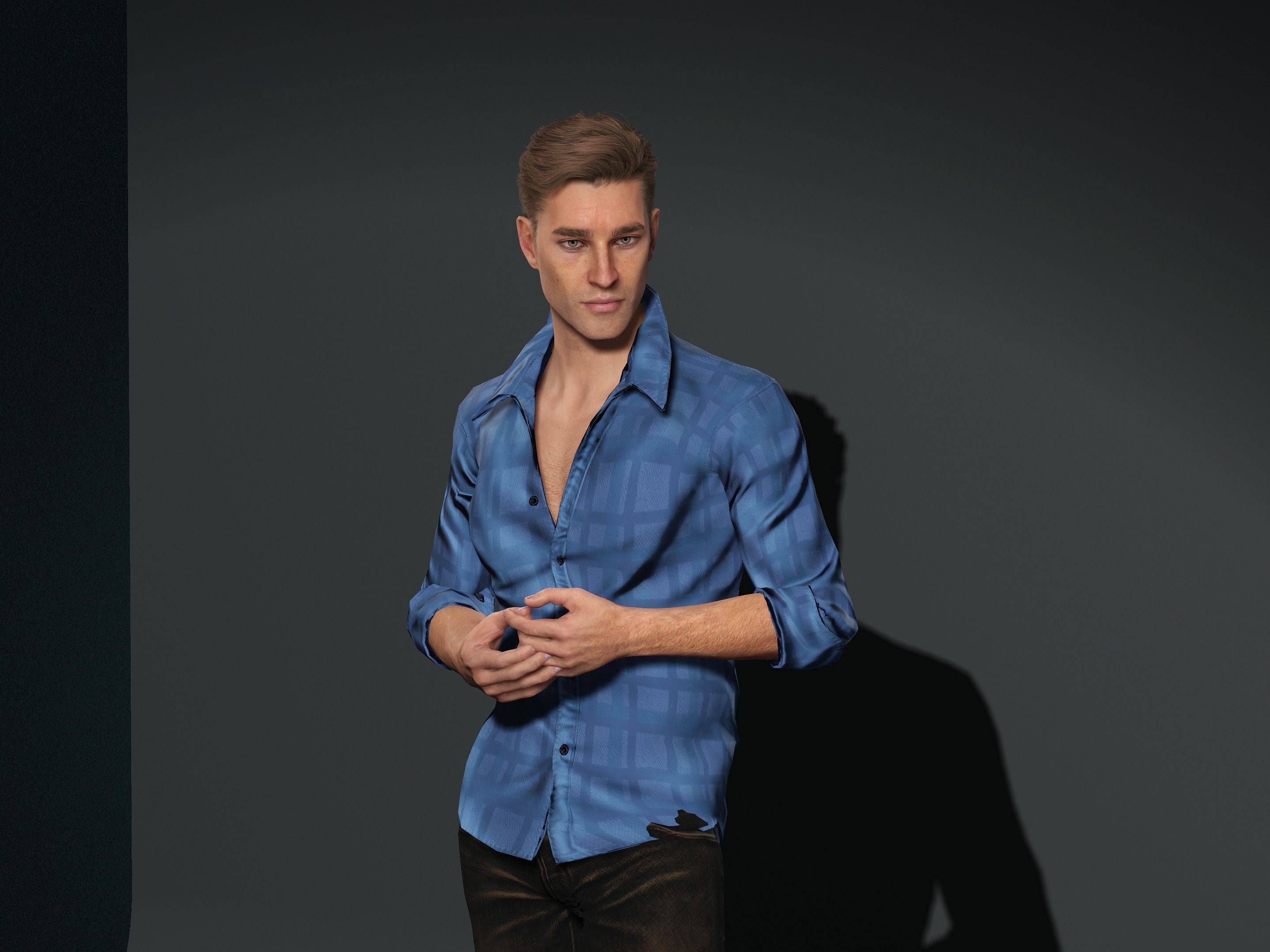 Simon-Male Character Low-poly 3D model_1