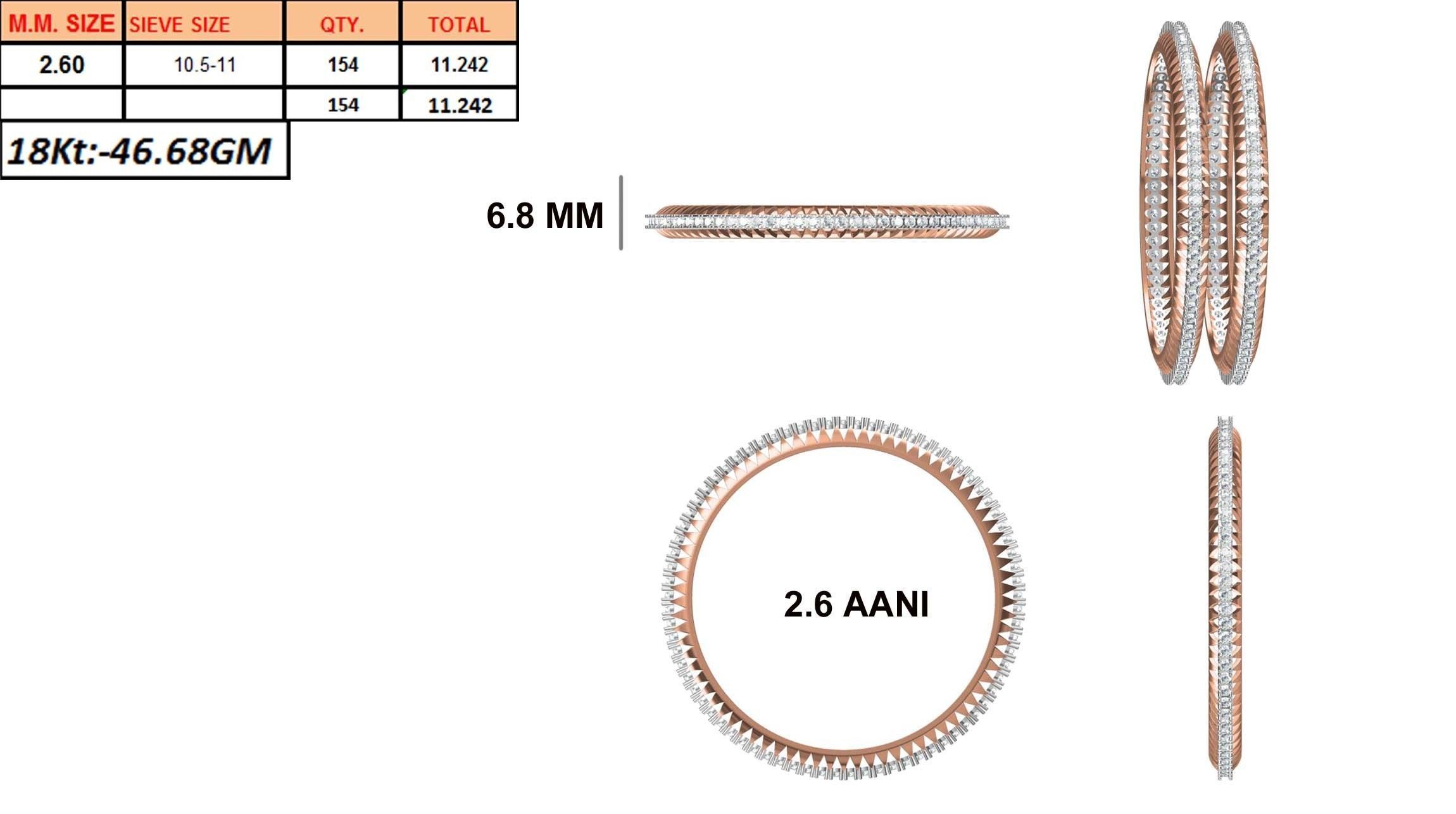 Bangle Bracelet STL JCD Details 3D print model_1