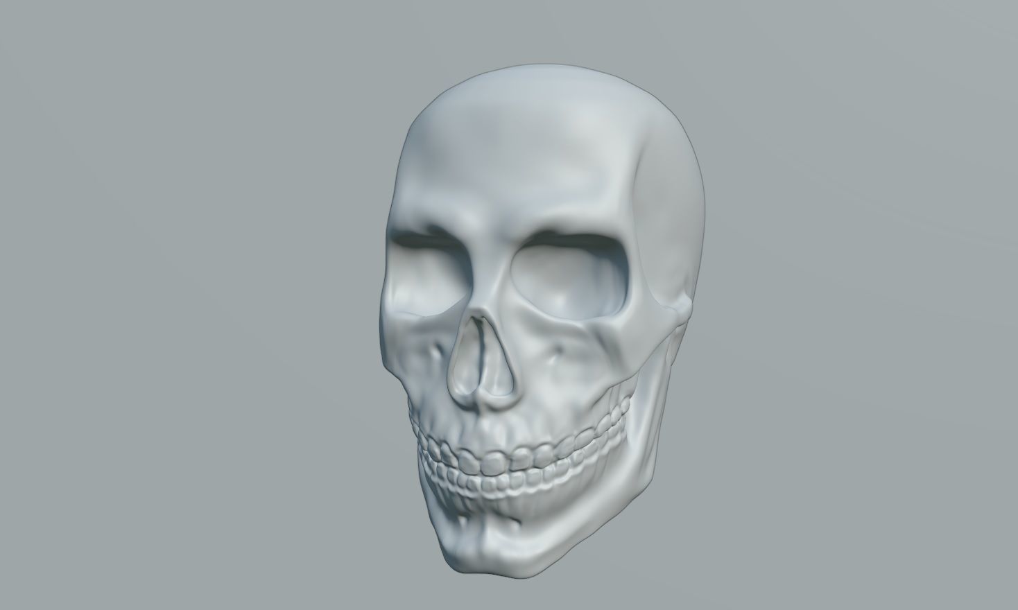 Just an ordinary skull Free 3D model_4