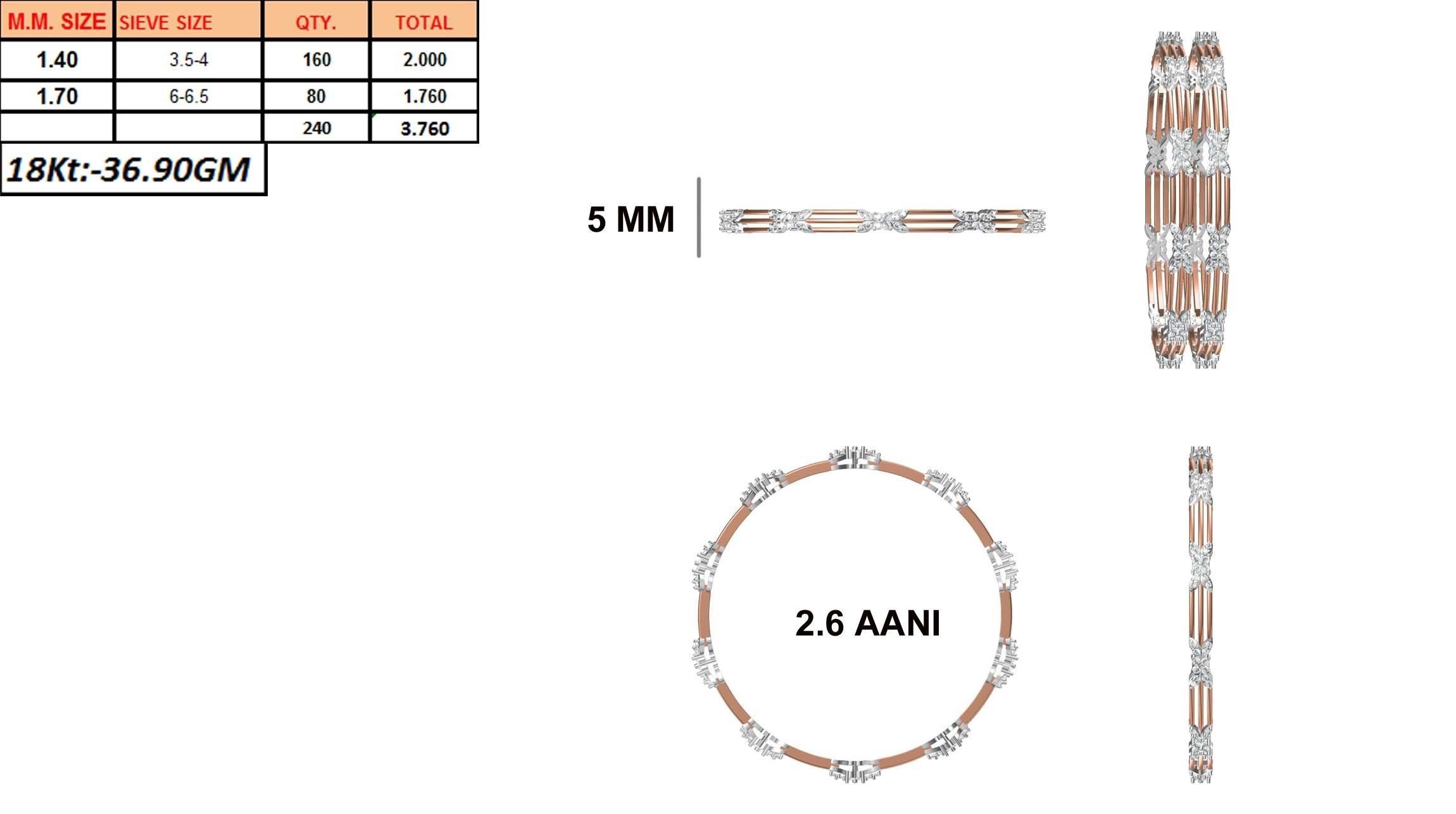 Bangle Bracelet STL JCD Details 3D print model_1