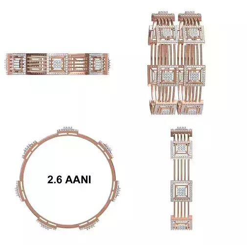 Bangle Bracelet STL JCD Details
