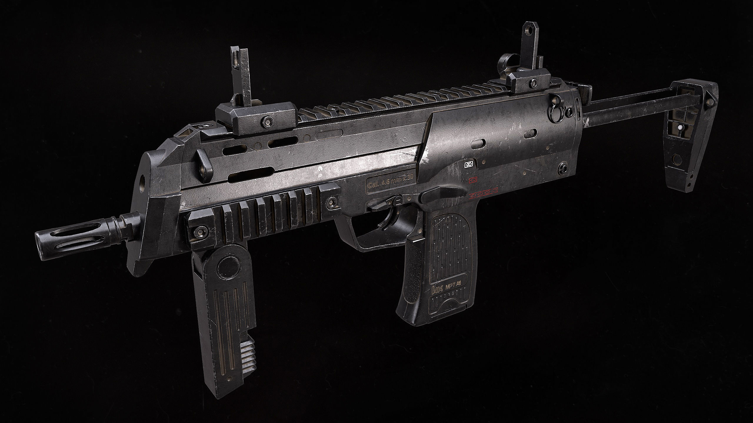 3D model Heckler Koch MP7 A1 VR / AR / low-poly | CGTrader