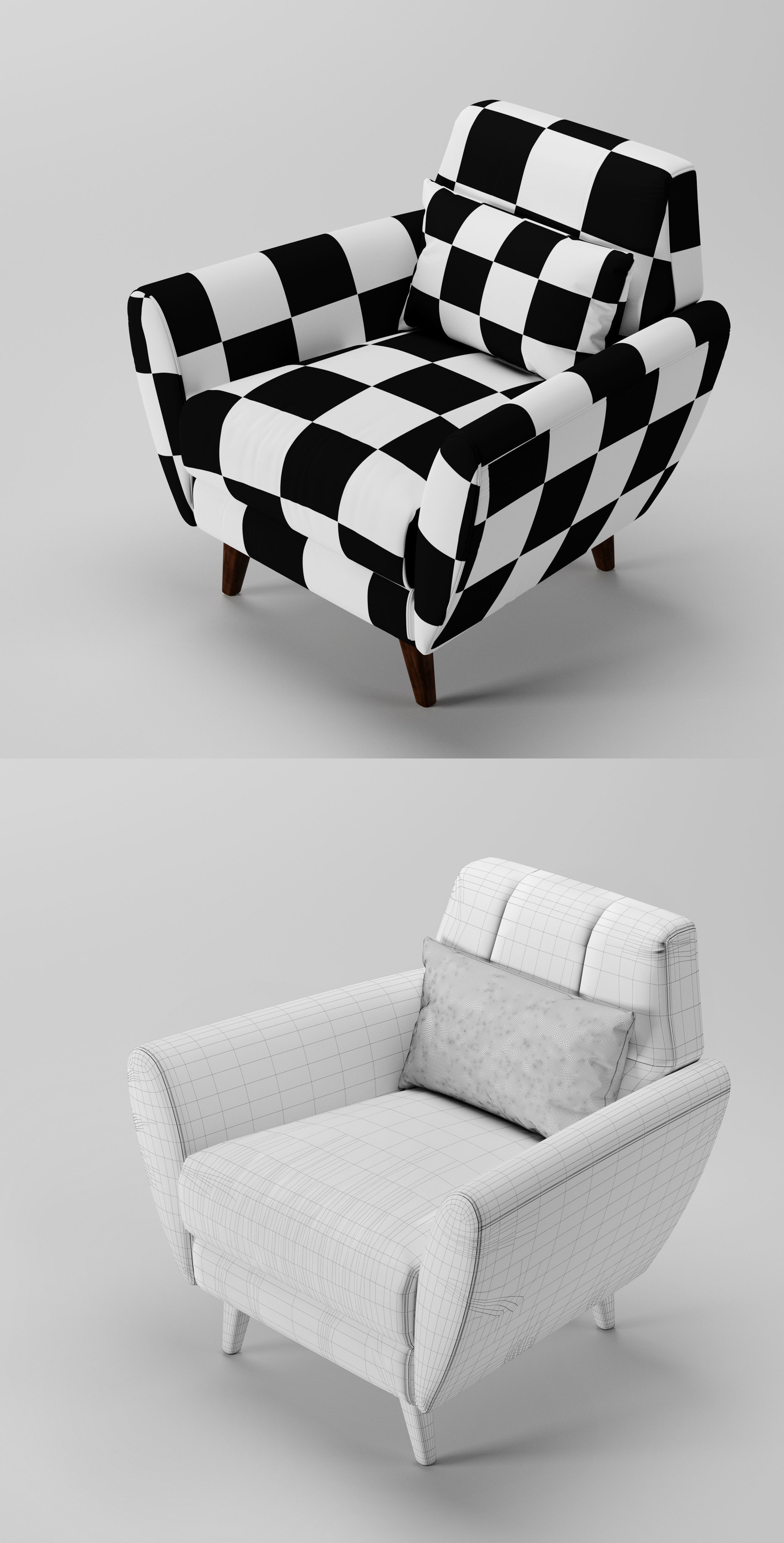 Artesia Armchair 3D model_6
