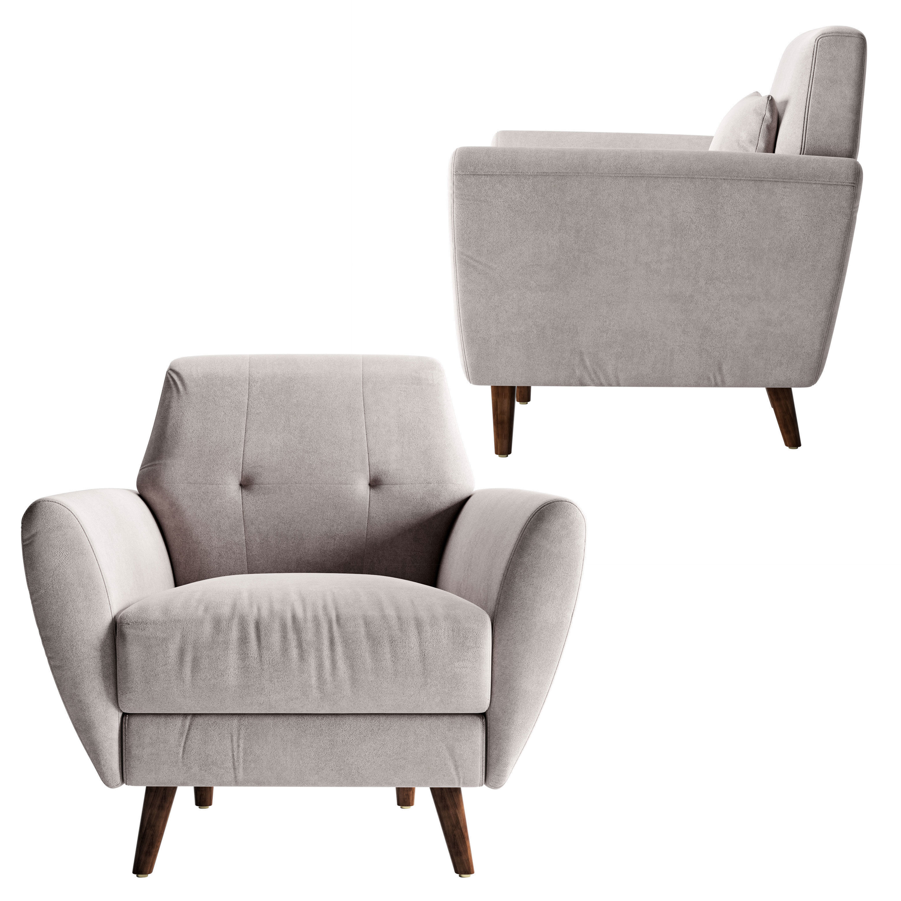 Artesia Armchair 3D model_1
