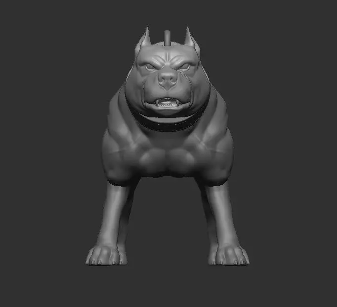 Attack dog - Miniature animals for action figures 3D print model_0