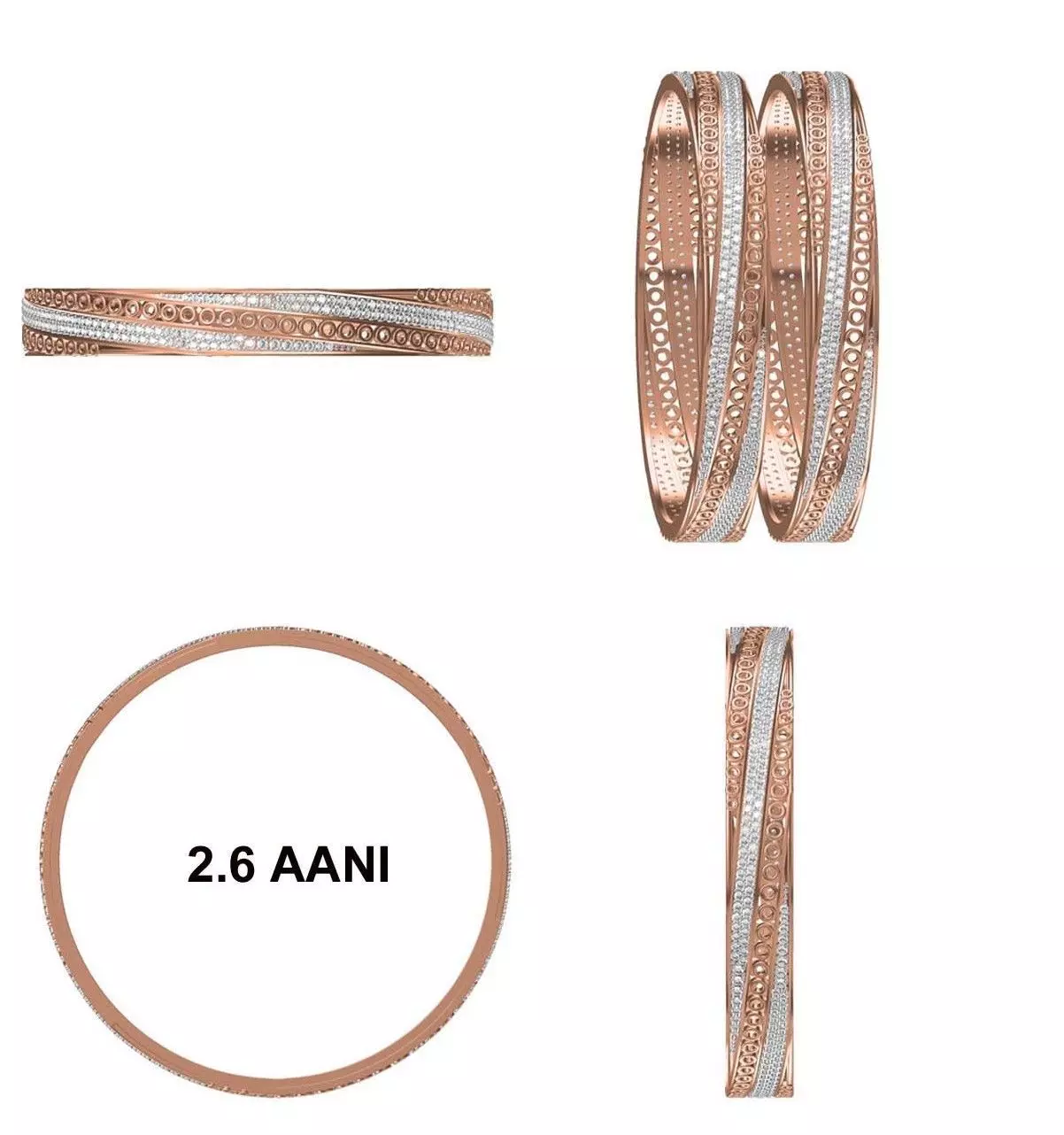 Bangle Bracelet STL JCD Details 3D print model_0