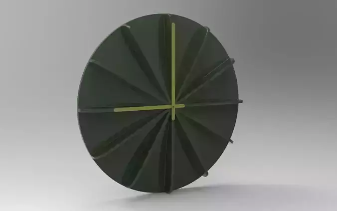 Sting Wall Clock Low-poly 3D model