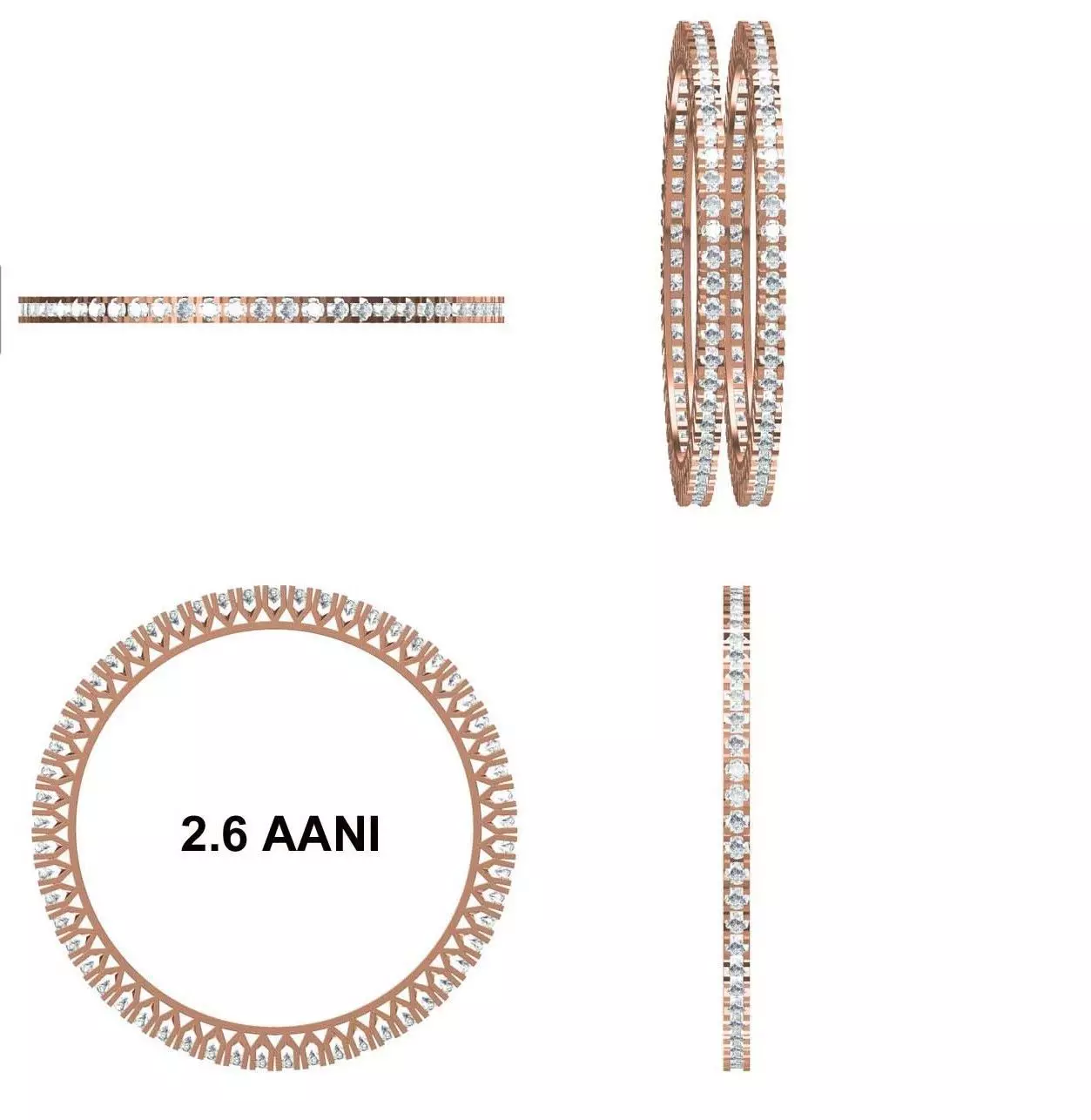 Bangle Bracelet STL JCD Details 3D print model_0