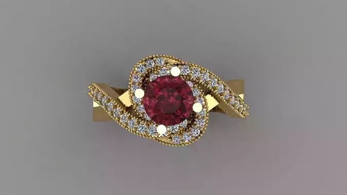 Dimond ring  3D print model