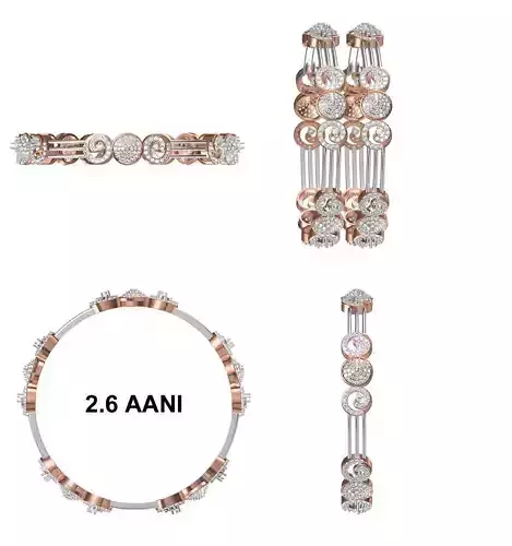 Bangle Bracelet STL JCD Details