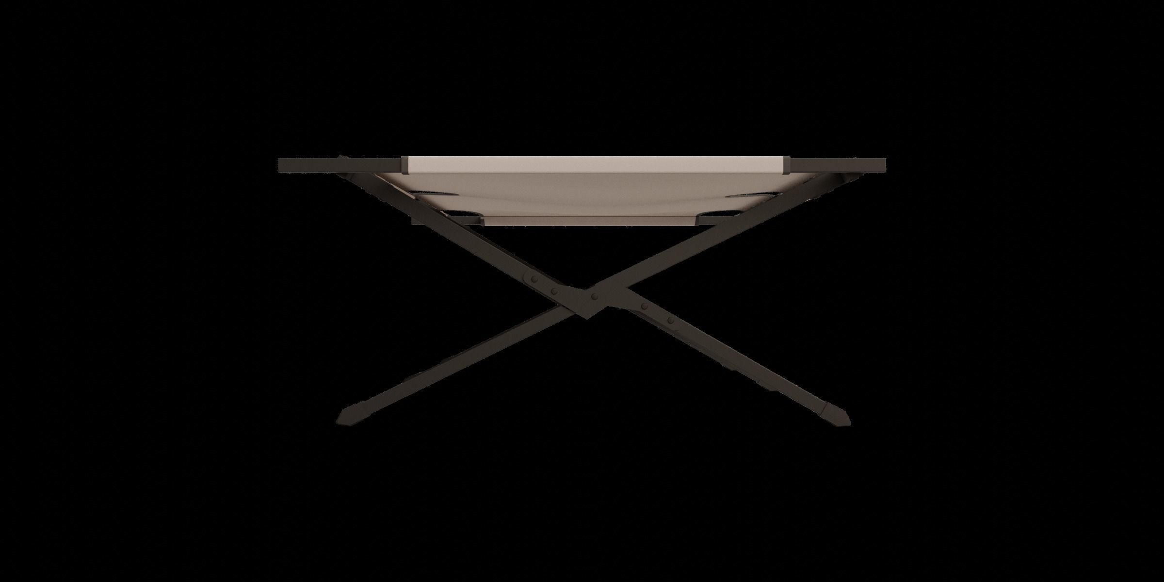 Folding Camping Cot 3D model_7