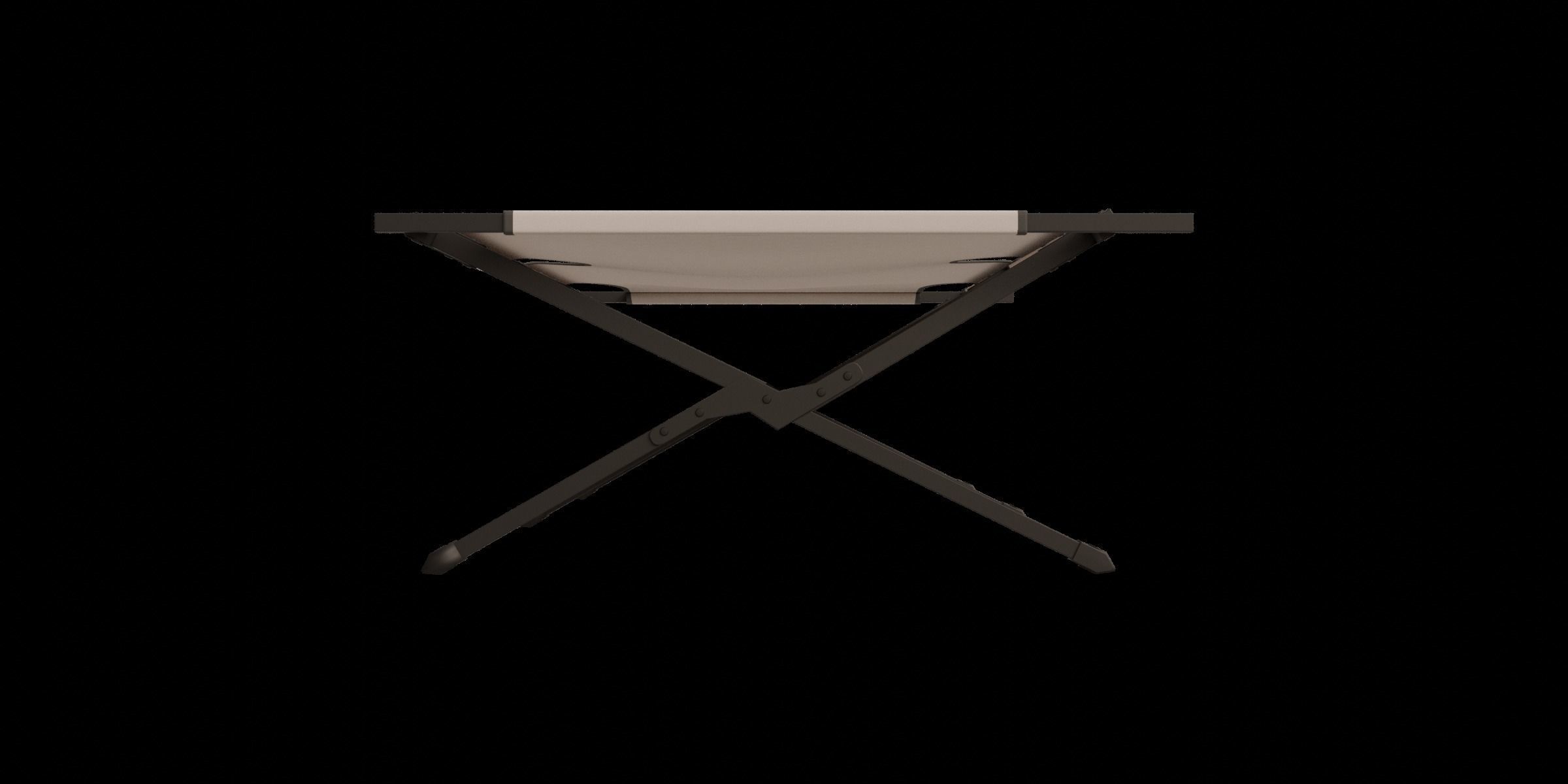 Folding Camping Cot 3D model_5