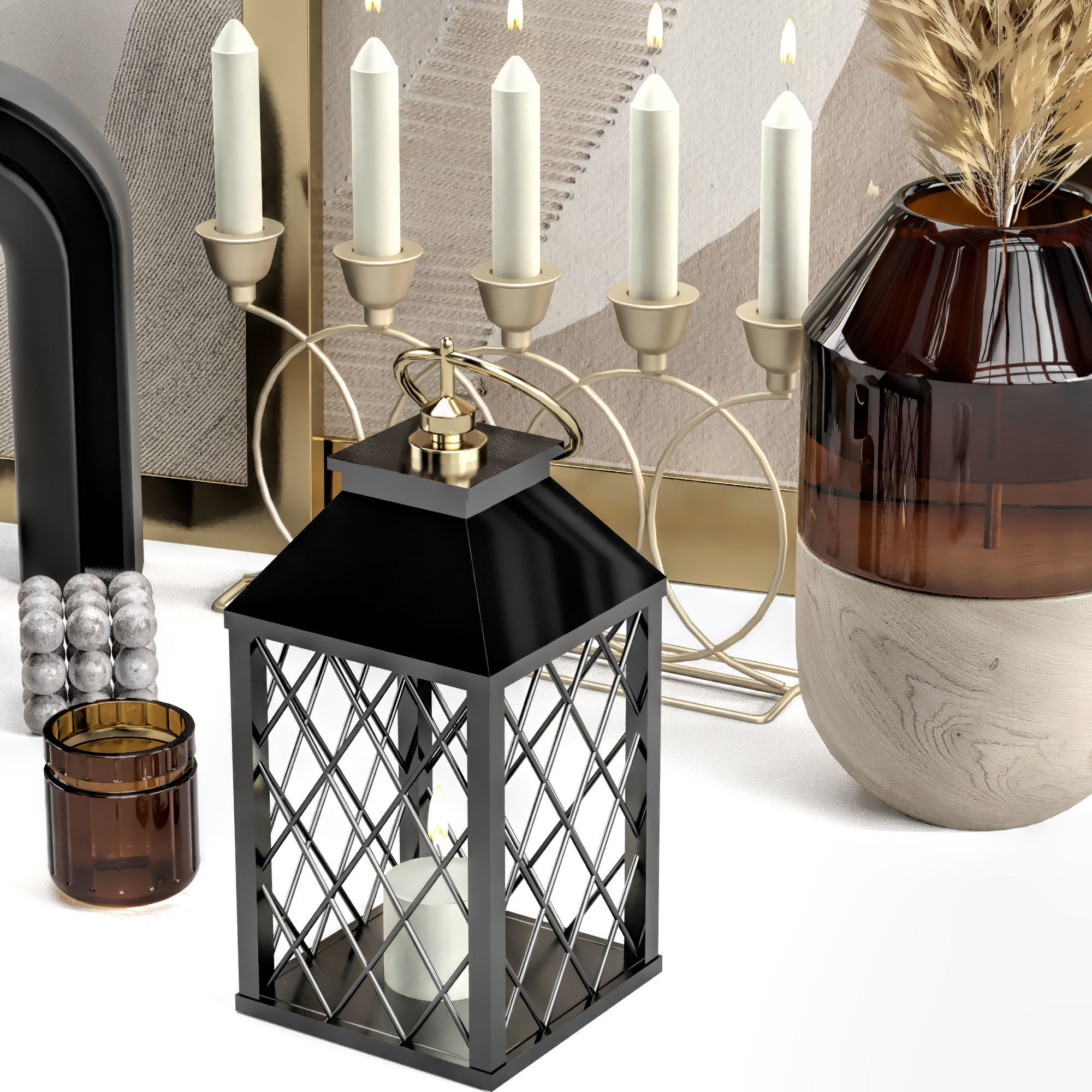 decorative 66 3D model_2