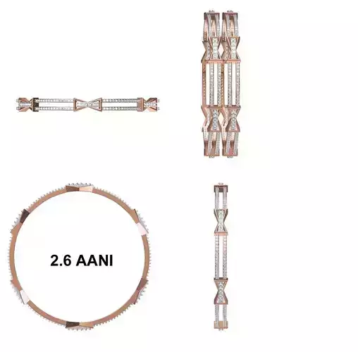 Bangle Bracelet STL JCD Details