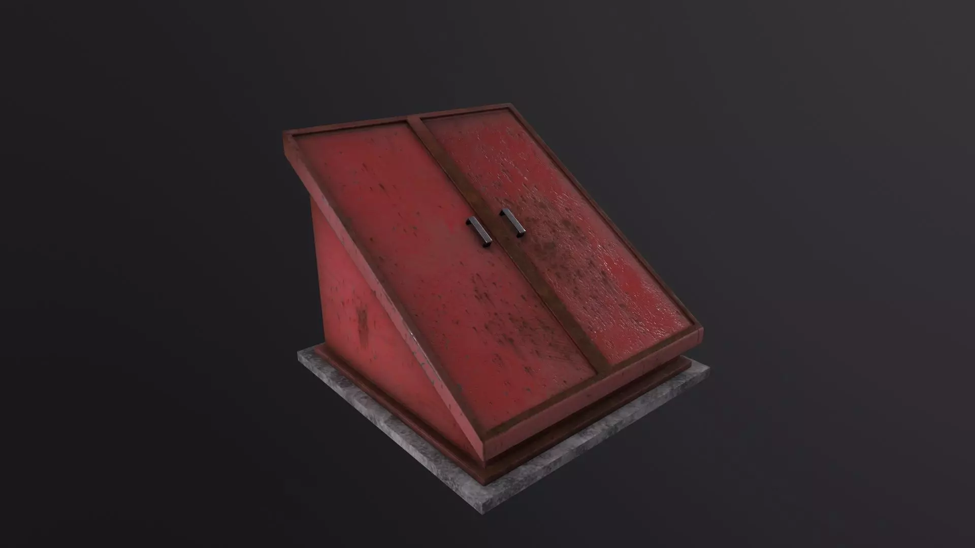 Cellar Door 3D Model Low-poly 3D model_0